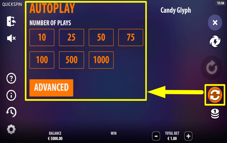 Candy Glyph ВЫБЕРИТЕ АВТОМАТИЧЕСКИЕ СПИНЫ.