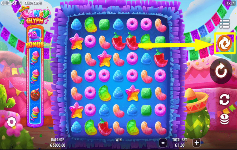 Candy Glyph УСКОРИТЕ ВРАЩЕНИЯ.