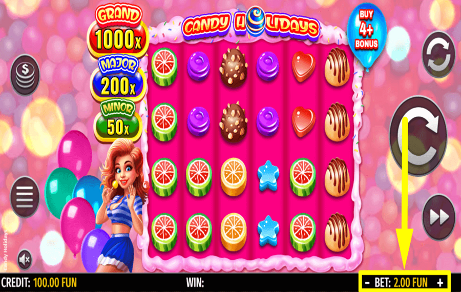 Candy Holidays ВЫБЕРИТЕ СВОЮ СТАВКУ.