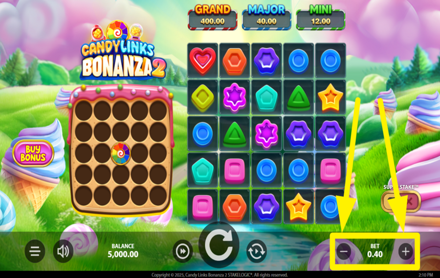 Candy Links Bonanza 2 PLATZIEREN SIE IHRE WETTE.