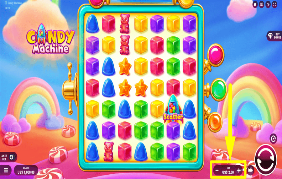 Candy Machine PLACE YOUR WAGER.