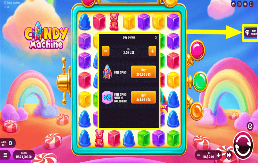 Candy Machine PAY FOR EXTRA SPINS.