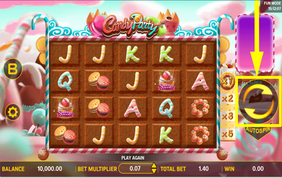 Candy Party COMMENCE GAMBLING.