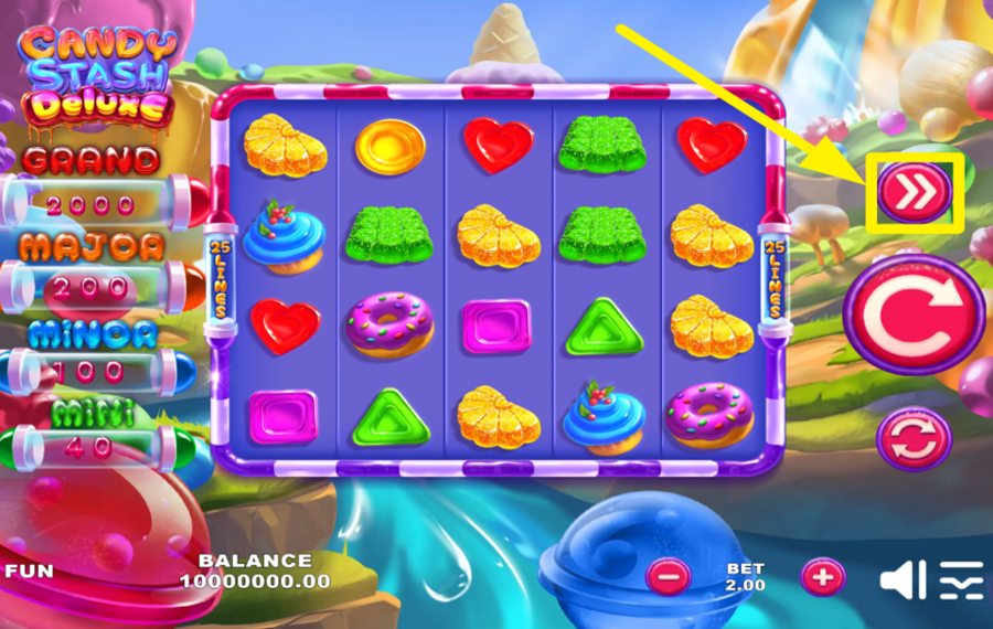 Candy Stash Deluxe MASSIMIZZA LA VELOCITÀ.