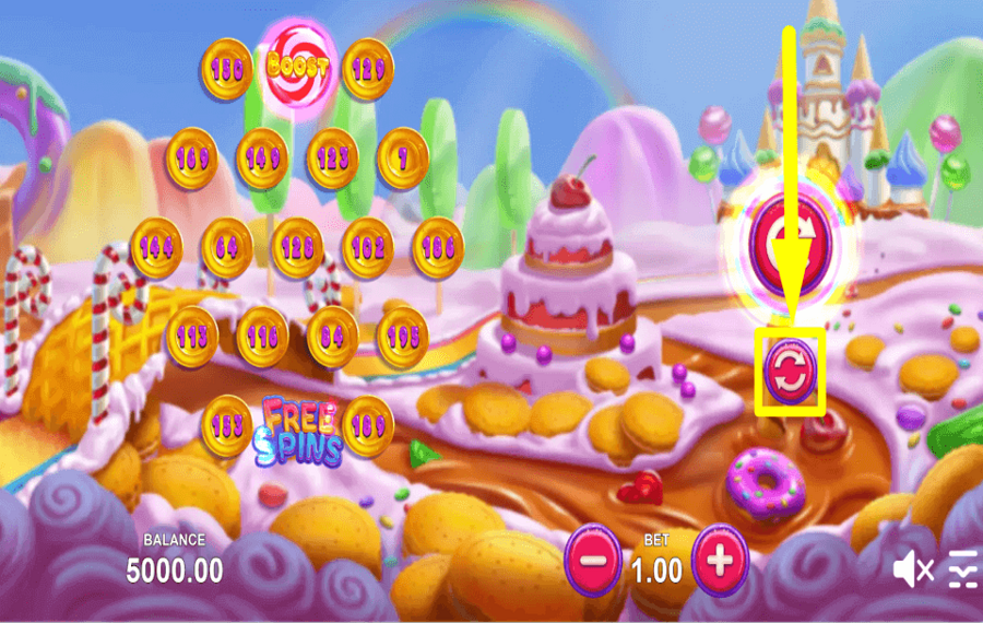 Candy Strike UTILIZZARE I GIRI AUTOMATICI.