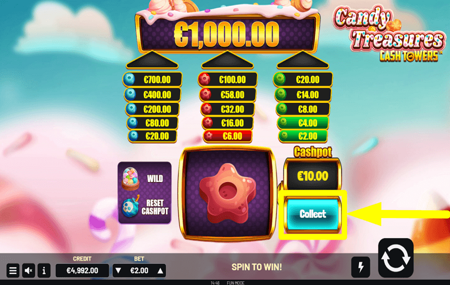 Candy Treasures Cash Towers AHORRE SUS RECOMPENSAS.