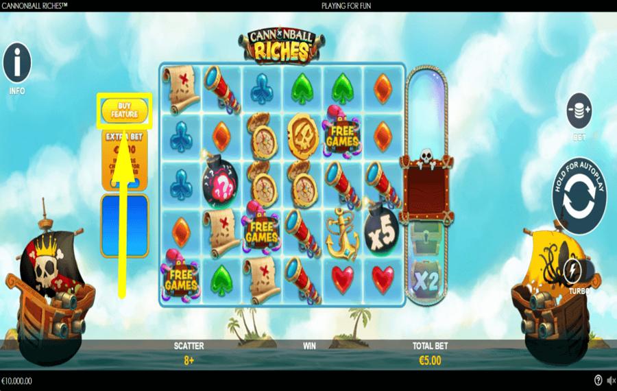 Cannonball Riches FORDERN SIE ZUSÄTZLICHE SPIELE AN.