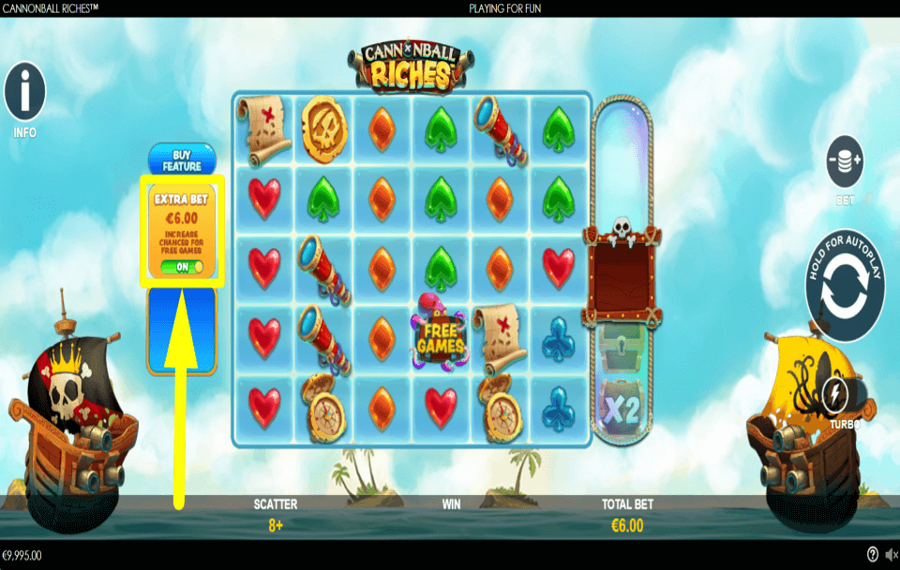 Cannonball Riches ZIEHEN SIE HÖHERE EINSÄTZE IN BETRACHT.