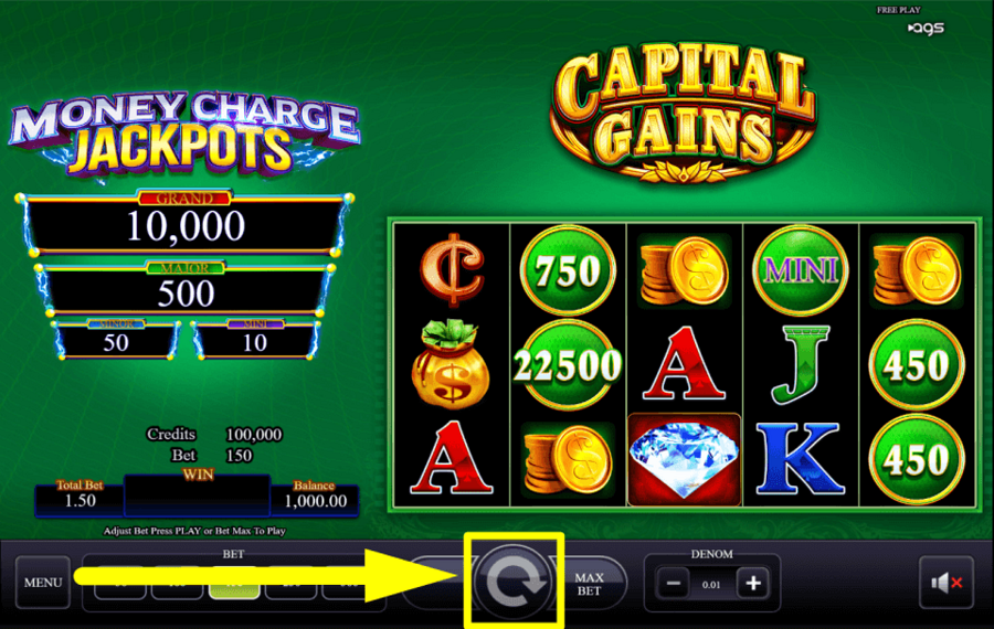 Capital Gains CLICK THE SPIN BUTTON.