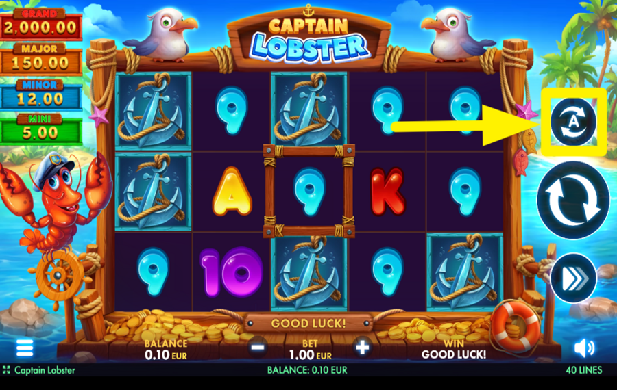 Captain Lobster USE THE AUTOPLAY FEATURE.