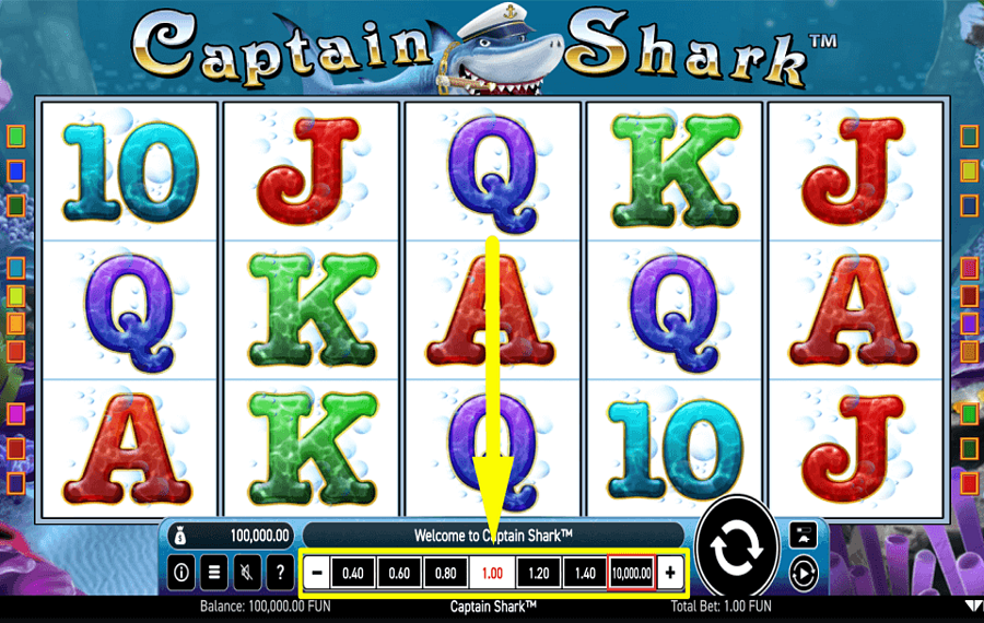 Captain Shark REALIZA TU APUESTA.