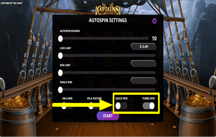 Captains of the Coast CAMBIAR LA VELOCIDAD DEL JUEGO.