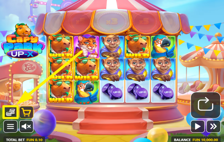 Capypark UP X ОПРЕДЕЛИТЕ СВОЮ СТАВКУ.