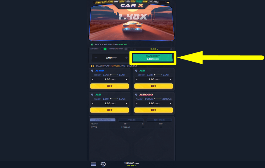 Car X SAISISSEZ LA RÉCOMPENSE.