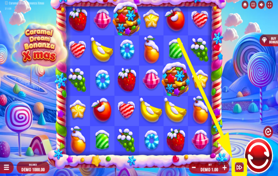 Caramel Dream Bonanza Xmas SPEED UP THE ACTION!