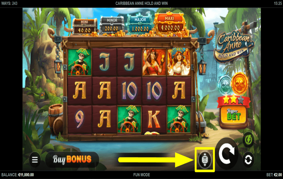 Caribbean Anne Hold and Win AJUSTER LE JEU.