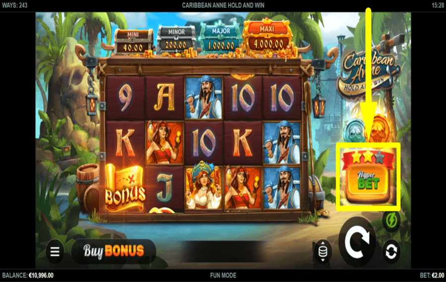 Caribbean Anne Hold and Win ATTRIBUER UN PARI HYPER.