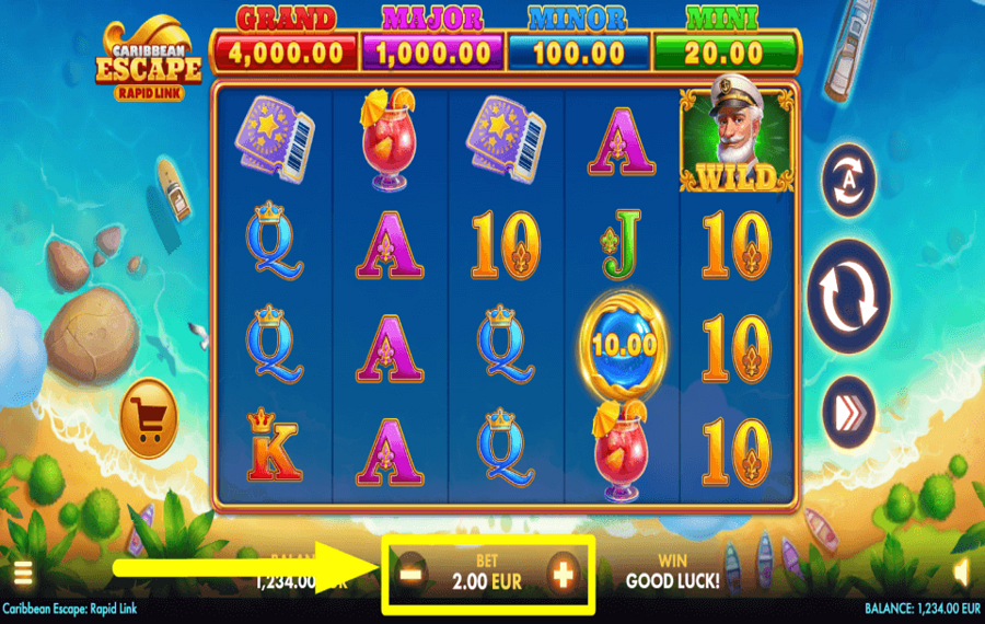 Caribbean Escape Rapid Link CAST YOUR BET.