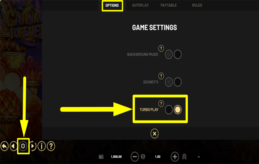 Betsoft Stampede SCHLEUDERNDREHZAHL ÄNDERN.