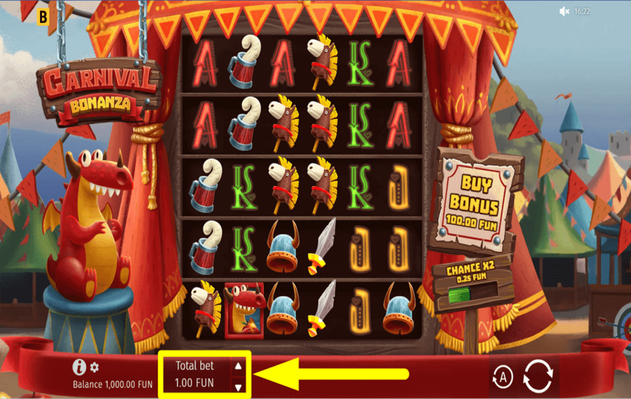 Carnival Bonanza REALICE SU APUESTA TOTAL.