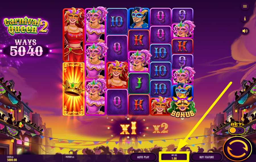 Carnival Queen 2 SPÉCIFIEZ VOTRE PARI.