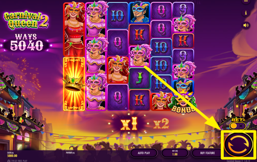 Carnival Queen 2 TOURNEZ POUR LA VICTOIRE.