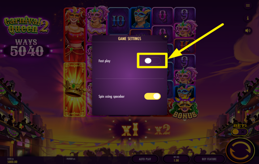 Carnival Queen 2 AMPLIFIEZ LE JEU.