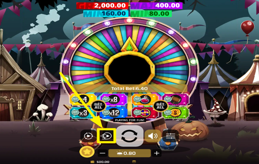 Carnival X ACTIVAR MODO TURBO.