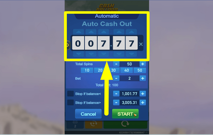 Cash Balloon СБОР ДАННЫХ ПРОИЗВОДИТСЯ АВТОМАТИЧЕСКИ.