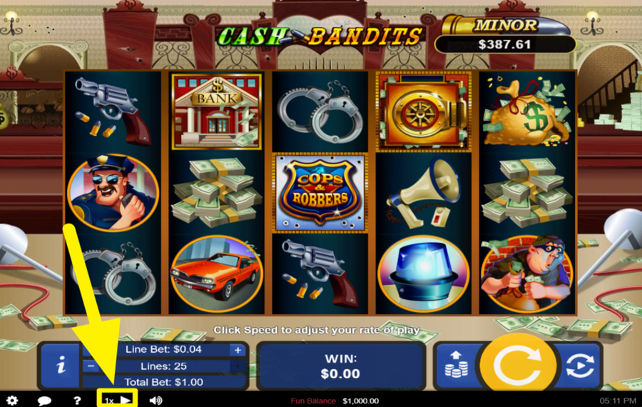 Cash Bandits ACCÉLÉREZ LE GAMEPLAY.