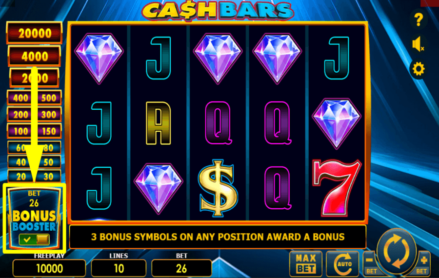 Cash Bars SEIZE THE CHANCE.