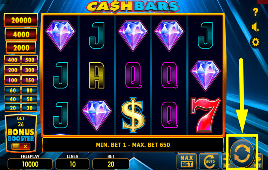 Cash Bars SPIN FOR REWARDS.