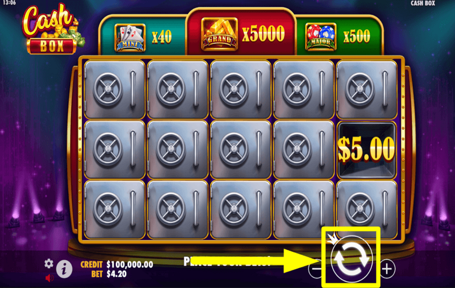 Cash Box PLAY THE GAME.