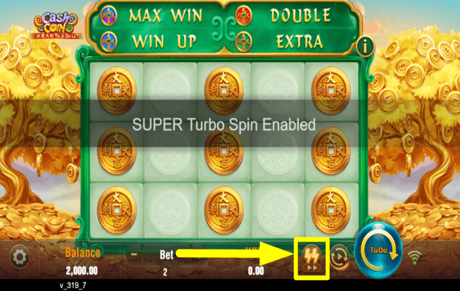 Cash Coin ACTIVATE TURBO MODE.