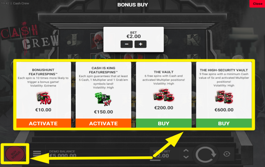 Cash Crew UNLOCK BONUS FEATURES.