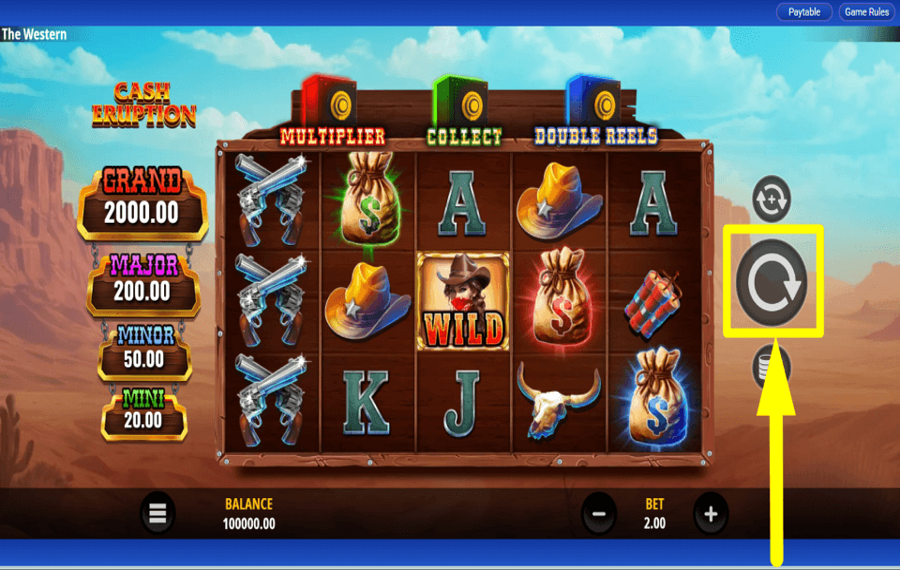 Cash Eruption The Western ИСПЫТАЙТЕ СВОЮ УДАЧУ.