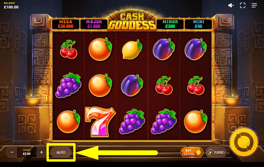 Cash Goddess CONTINUE AUTOMATICALLY.