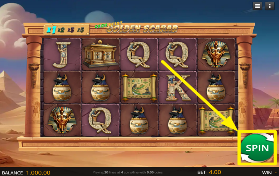 Cash Heist Golden Scarab DÉCLENCHEZ L'EXCITATION !