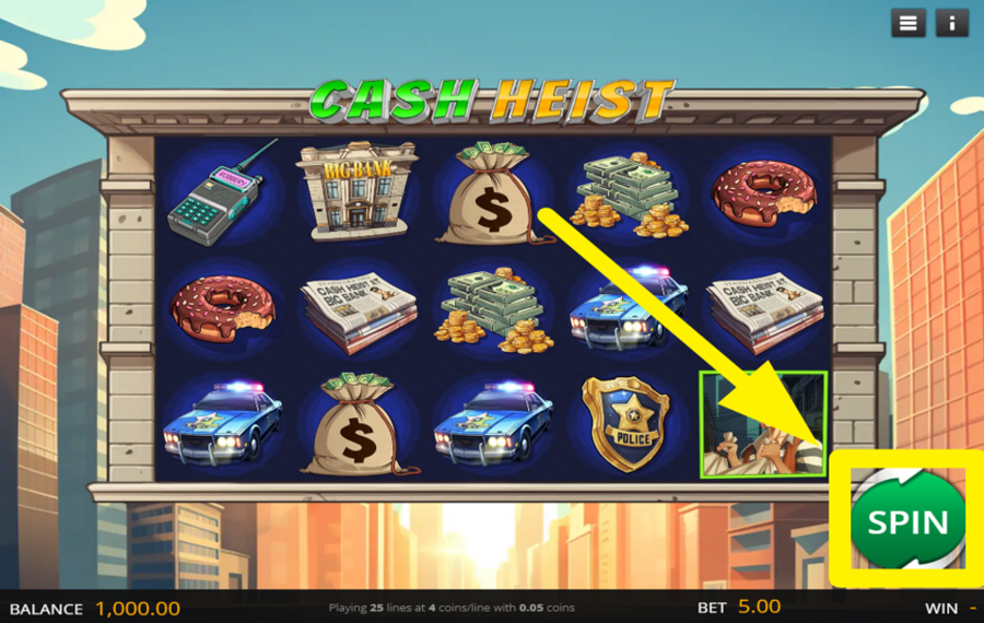 Cash Heist SPIN FOR VICTORY!