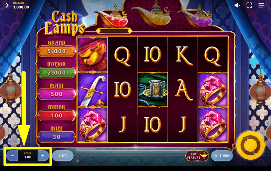 Cash Lamps DETERMINA LA TUA SCOMMESSA.