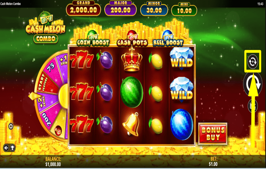 Cash Melon Combo ВКЛЮЧИТЬ АВТОИГРУ.