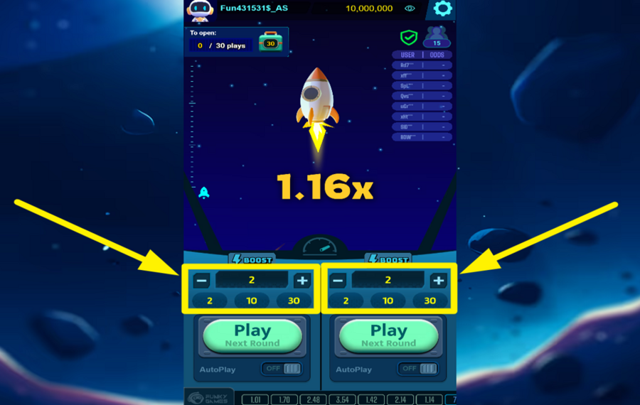 Cash or Crash 2 CHOISISSEZ UN MONTANT DE MISE.