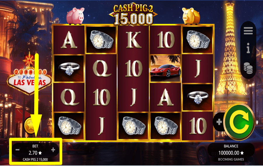 Cash Pig 2 15000 WÄHLEN SIE IHREN EINSATZ.