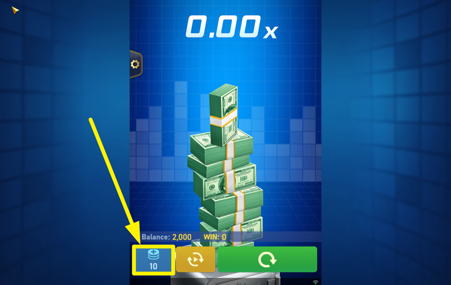 Cash Stack ENTSCHEIDEN SIE SICH FÜR IHREN EINSATZ.