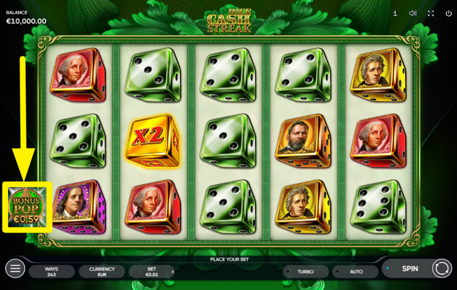 Cash Streak Dice РАЗБЛОКИРУЙТЕ БЕСПЛАТНЫЕ ВРАЩЕНИЯ.