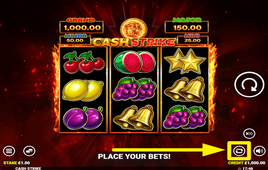 Cash Strike FAI GIRARE I RULLI AUTOMATICAMENTE.