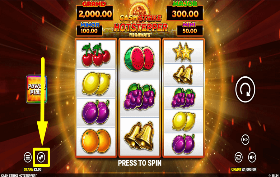 Cash Strike Hotstepper ВЫБЕРИТЕ СТАВКУ.