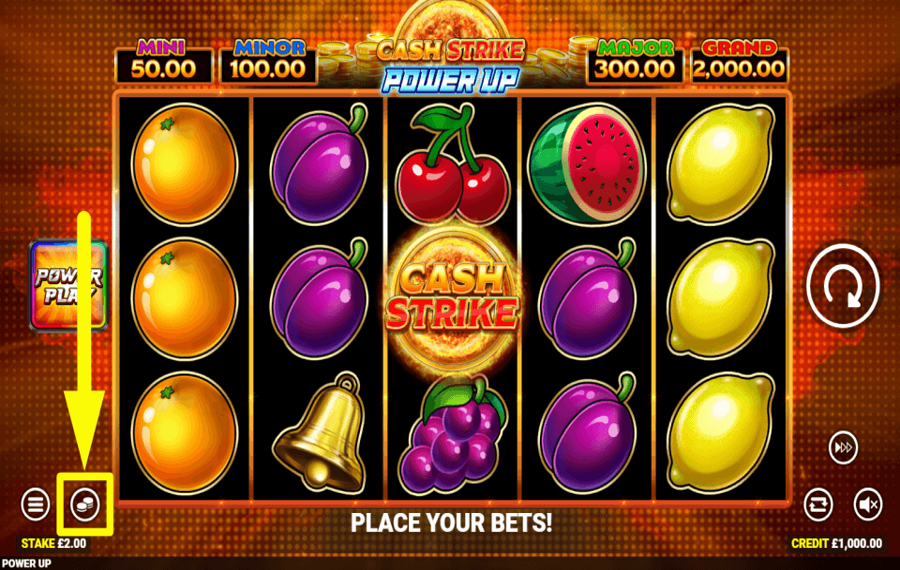 Cash Strike Power Up GIOCA I TUOI CREDITI.