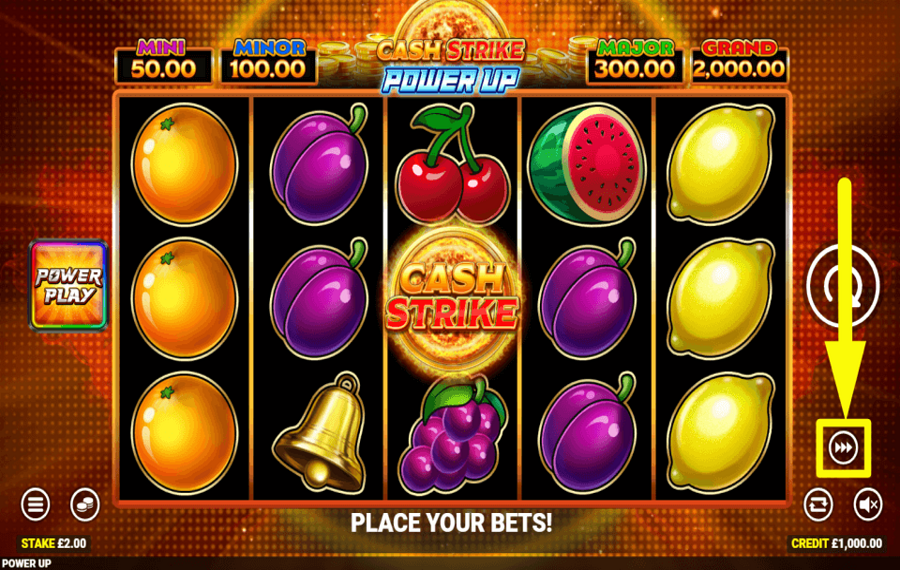 Cash Strike Power Up ACCELERA IL GIOCO.
