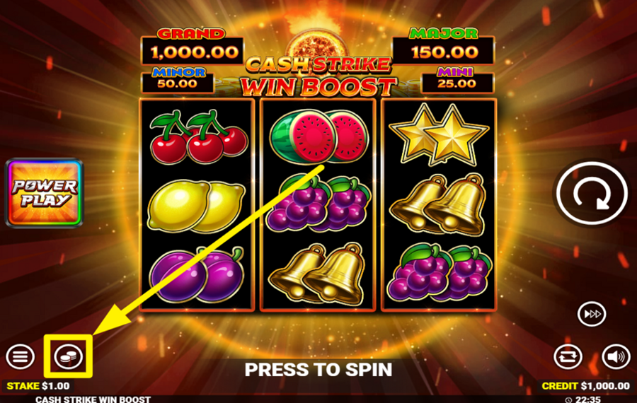 Cash Strike Win Boost BESTIMMEN SIE IHREN EINSATZ.
